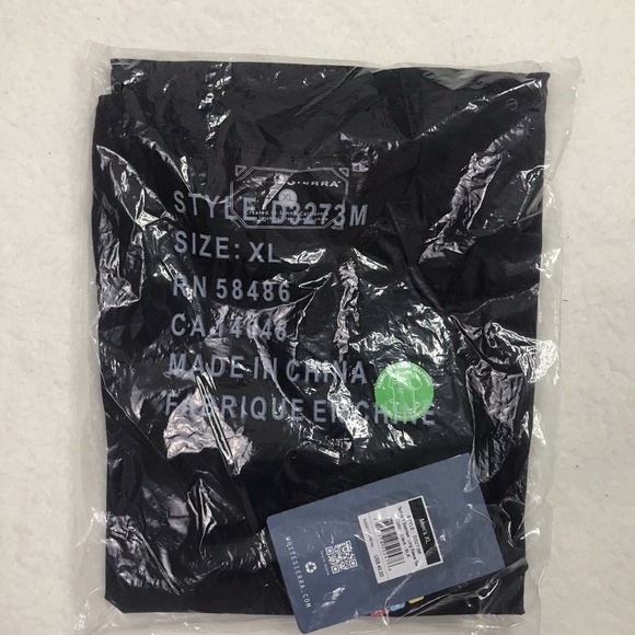 White Sierra Men's Techno ll Seamless Long Sleeve Tee Black Size XL New - Picture 2 of 3